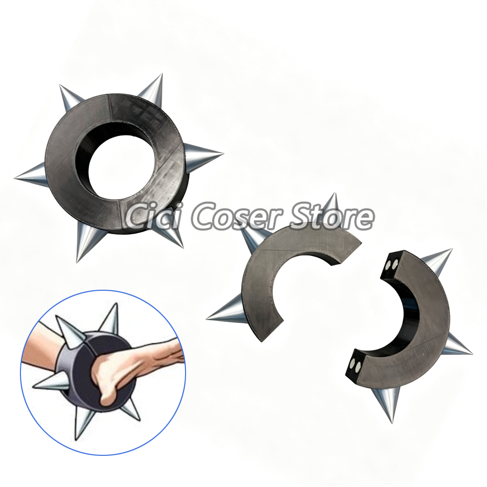 Magnetic Clasp Cosplay - Bracelets noirs à fermoir magnétique pour