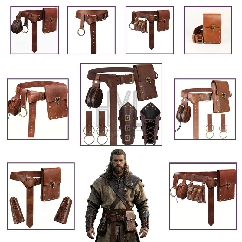 Cosplay Prop - Ensemble d'accessoires médiévaux vikings, accessoires de