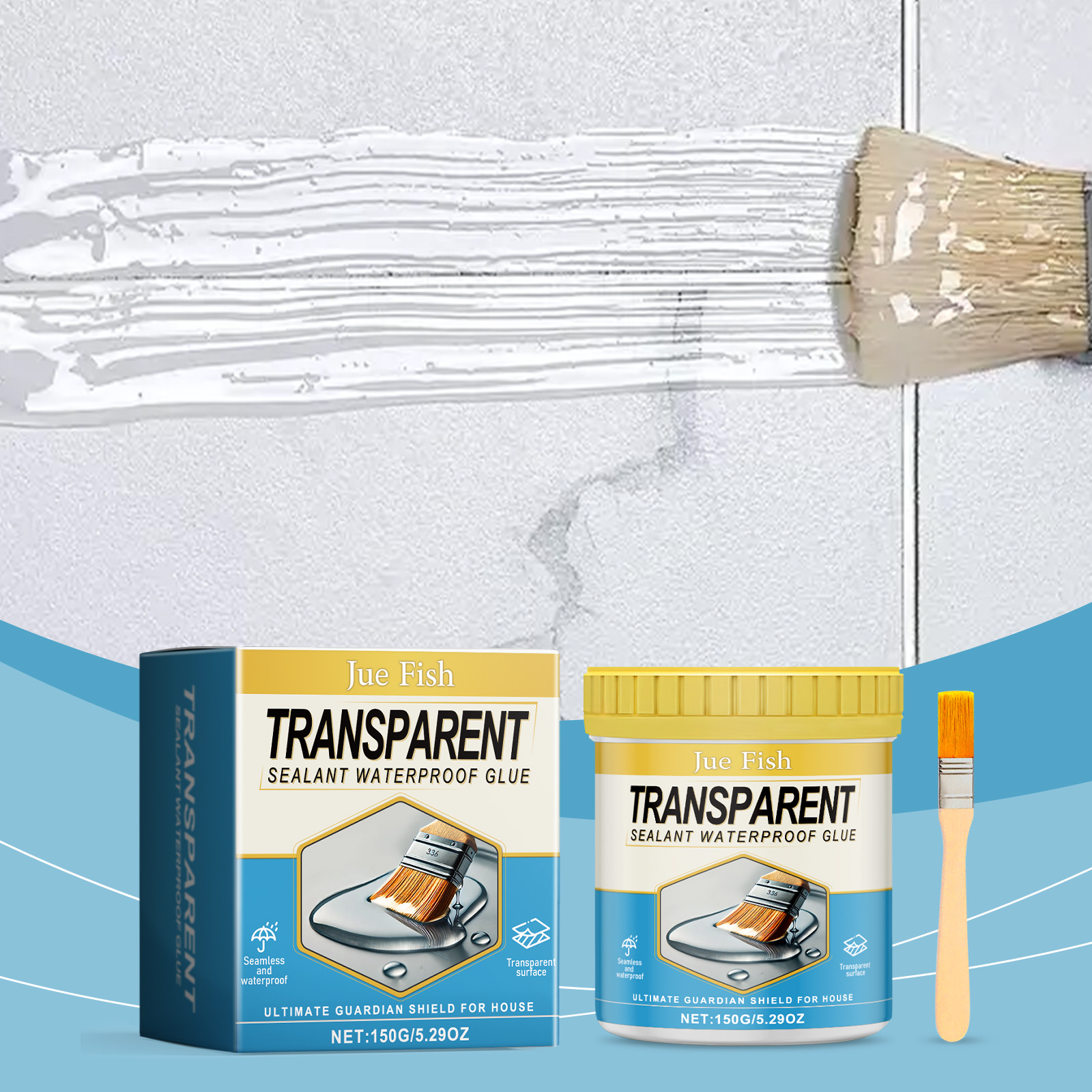 Contact Cement Glue - Adhésif Transparent et étanche pour réparation