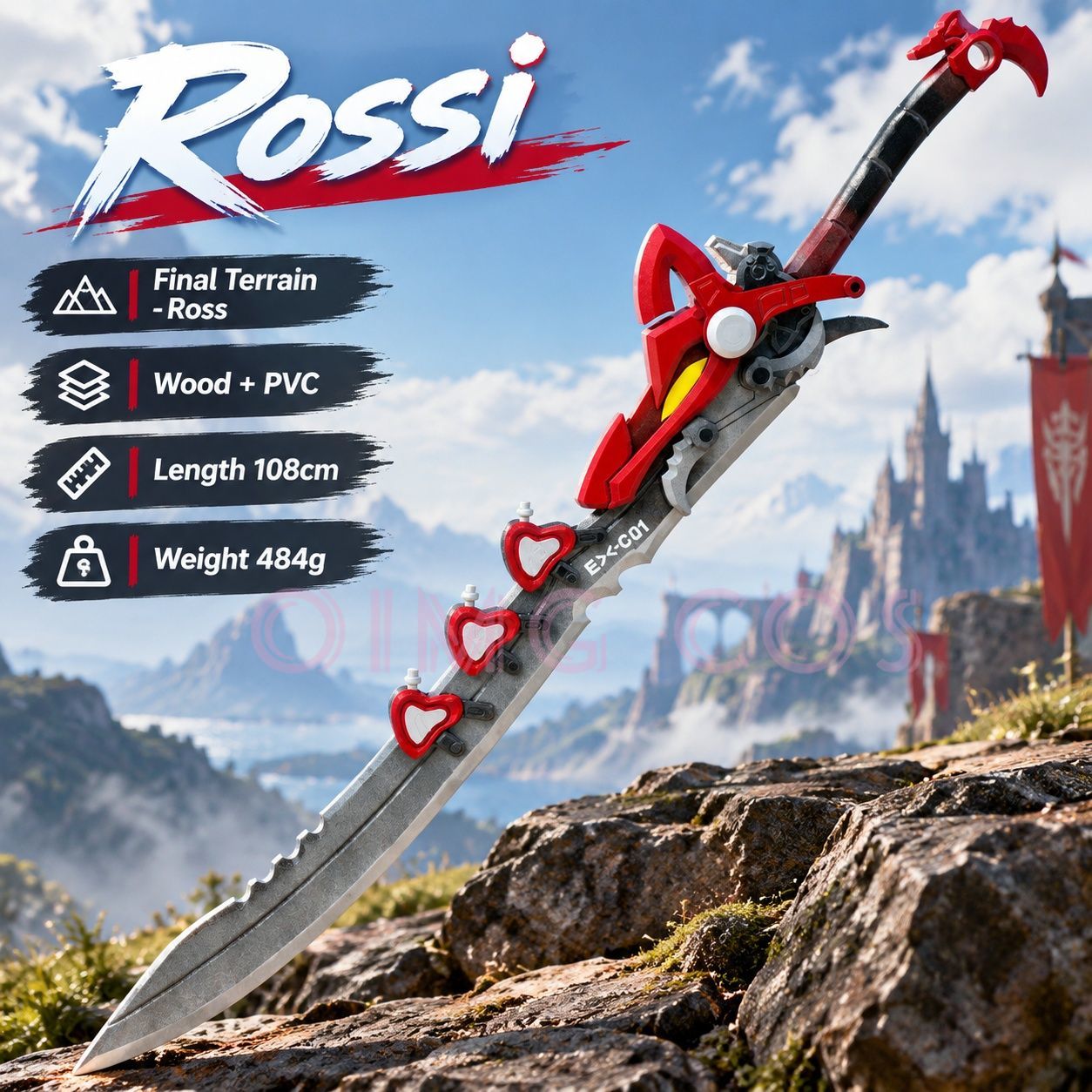 Cosplay Prop Knife - Accessoires de cosplay Arknights Endfield Rossi