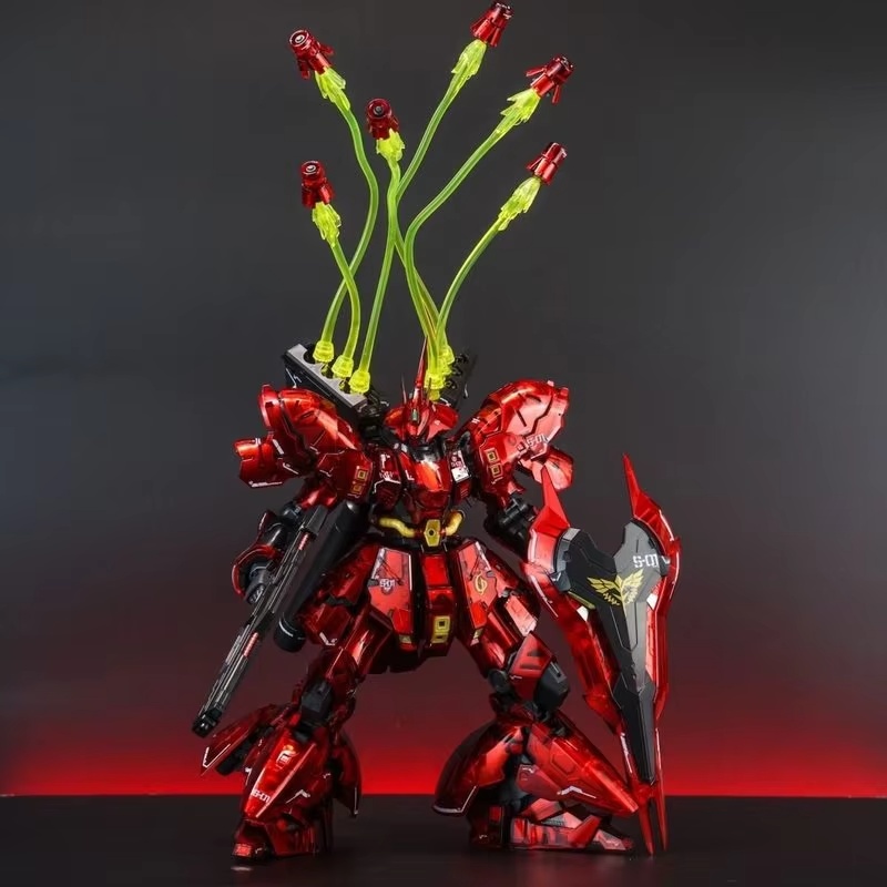 Bandai Gundam Rg - STAR Sazabi Electroplated Clear Color RG